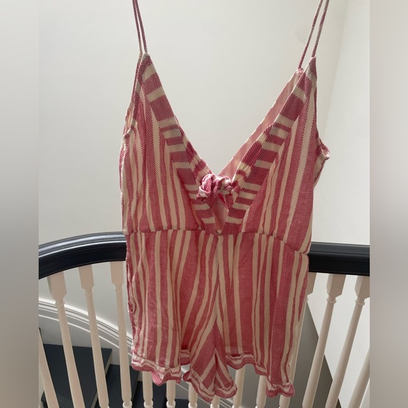 TULA ROSA x REVOLVE Amelia Romper Cotton Blend with Back Tie Accent - Picture 3 of 4